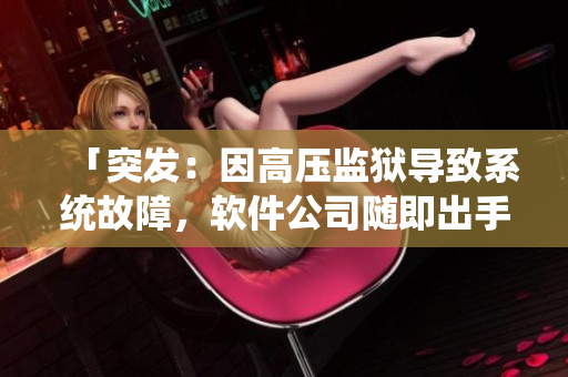 「突发：因高压监狱导致系统故障，软件公司随即出手修复」