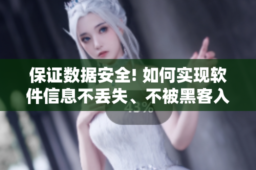 保证数据安全! 如何实现软件信息不丢失、不被黑客入侵并顺畅运行