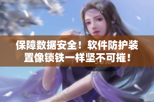 保障数据安全！软件防护装置像锁铁一样坚不可摧！