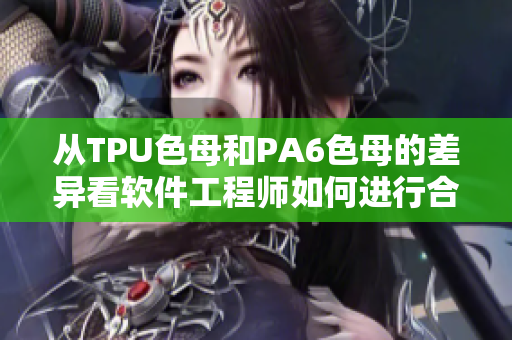 从TPU色母和PA6色母的差异看软件工程师如何进行合理选择