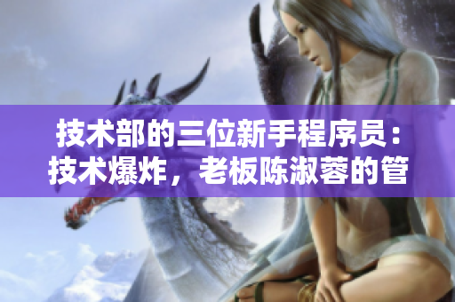 技术部的三位新手程序员：技术爆炸，老板陈淑蓉的管理之道探析