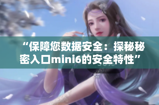 “保障您数据安全：探秘秘密入口mini6的安全特性”