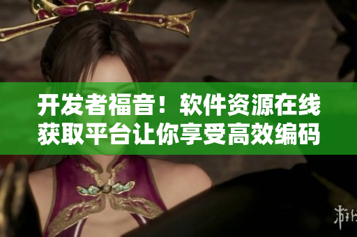 开发者福音！软件资源在线获取平台让你享受高效编码之旅