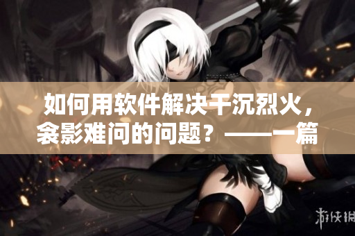 如何用软件解决干沉烈火，衾影难问的问题？——一篇探讨软件开发的文章