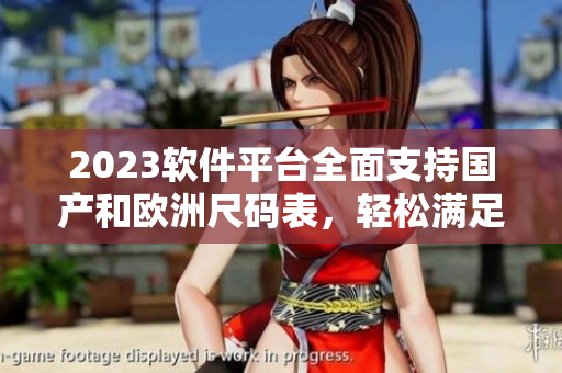 2023软件平台全面支持国产和欧洲尺码表，轻松满足全球用户需求。