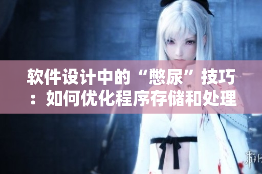 软件设计中的“憋尿”技巧：如何优化程序存储和处理大量数据？