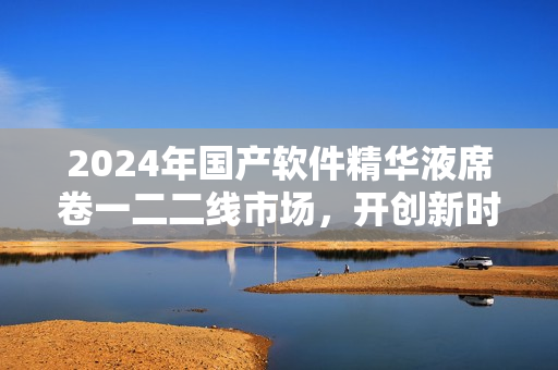 2024年国产软件精华液席卷一二二线市场，开创新时代