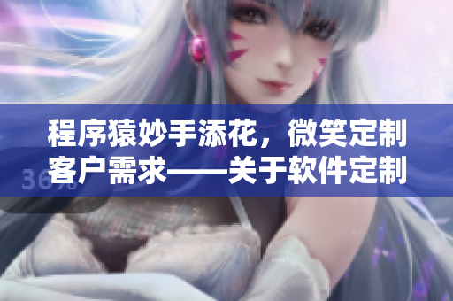 程序猿妙手添花，微笑定制客户需求——关于软件定制化的一篇文章