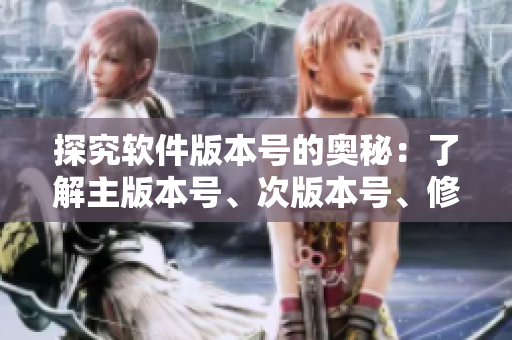探究软件版本号的奥秘：了解主版本号、次版本号、修订版本号的区别