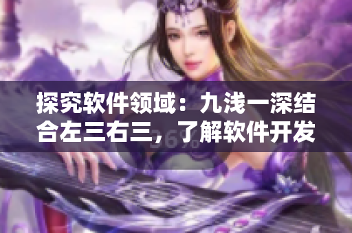 探究软件领域：九浅一深结合左三右三，了解软件开发与应用技巧