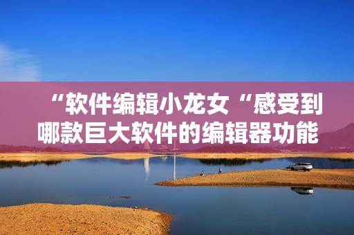 “软件编辑小龙女“感受到哪款巨大软件的编辑器功能过于复杂？”