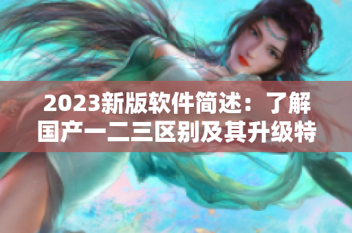 2023新版软件简述：了解国产一二三区别及其升级特色