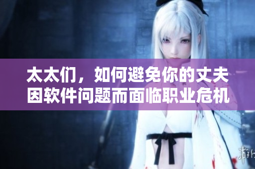 太太们，如何避免你的丈夫因软件问题而面临职业危机？