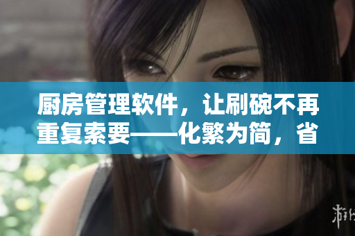 厨房管理软件，让刷碗不再重复索要——化繁为简，省心省力