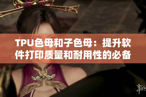 TPU色母和子色母：提升软件打印质量和耐用性的必备选择