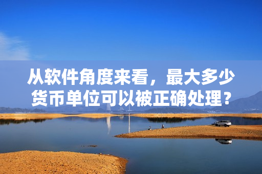 从软件角度来看，最大多少货币单位可以被正确处理？
