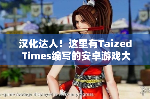 汉化达人！这里有Taized Times编写的安卓游戏大全
