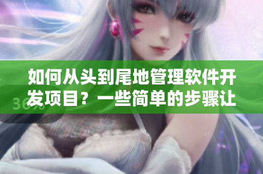 如何从头到尾地管理软件开发项目？一些简单的步骤让您顺利地开始。