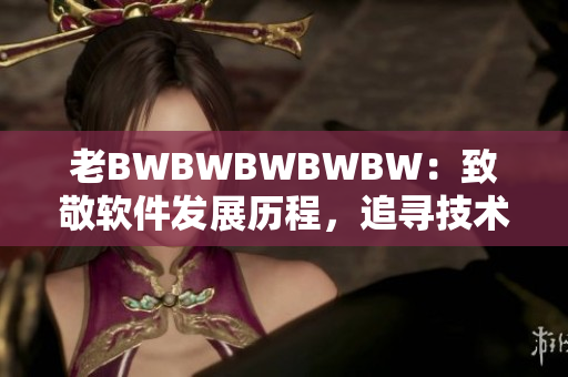 老BWBWBWBWBW：致敬软件发展历程，追寻技术创新之路