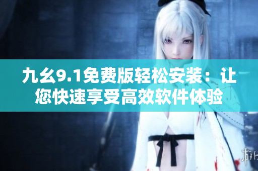 九幺9.1免费版轻松安装：让您快速享受高效软件体验