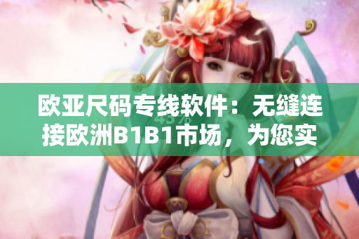 欧亚尺码专线软件：无缝连接欧洲B1B1市场，为您实现全球化营销