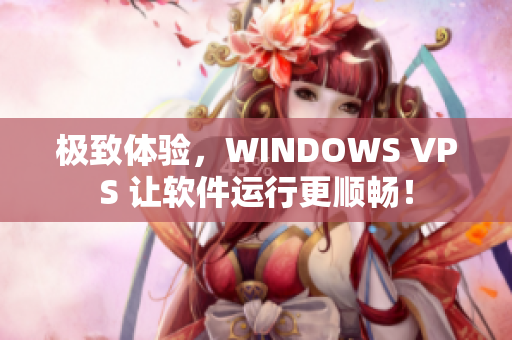 极致体验，WINDOWS VPS 让软件运行更顺畅！