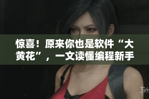 惊喜！原来你也是软件“大黄花”，一文读懂编程新手必备软件推荐
