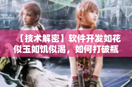 【技术解密】软件开发如花似玉如饥似渴，如何打破瓶颈？