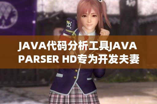 JAVA代码分析工具JAVAPARSER HD专为开发夫妻打造