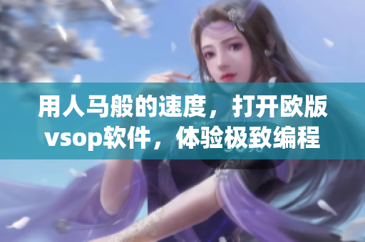 用人马般的速度，打开欧版vsop软件，体验极致编程！