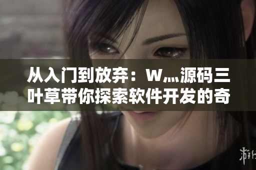 从入门到放弃：W灬源码三叶草带你探索软件开发的奇妙世界