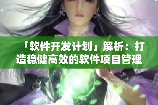 「软件开发计划」解析：打造稳健高效的软件项目管理，提升开发团队工作效率