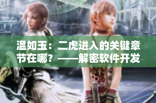 温如玉：二虎进入的关键章节在哪？——解密软件开发的关键步骤