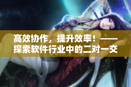 高效协作，提升效率！——探索软件行业中的二对一交接模式优势