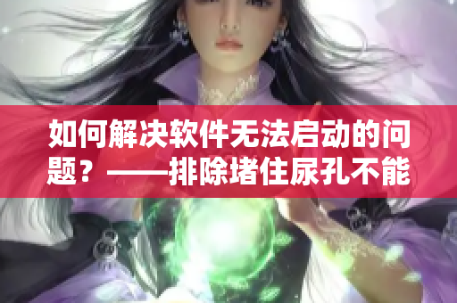 如何解决软件无法启动的问题？——排除堵住尿孔不能尿的情况下的故障排查技巧