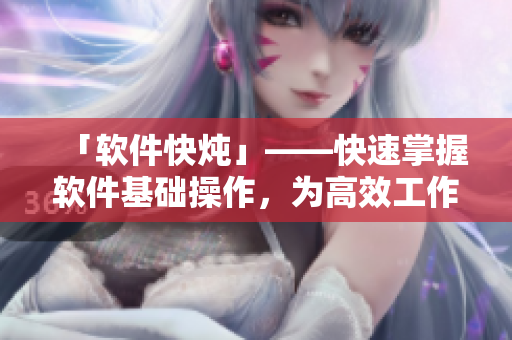 「软件快炖」——快速掌握软件基础操作，为高效工作加速