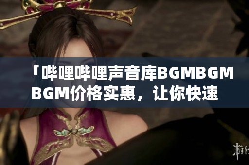 「哔哩哔哩声音库BGMBGMBGM价格实惠，让你快速找到适合的配乐」