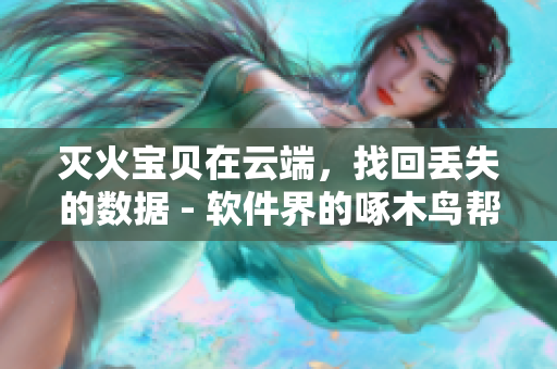 灭火宝贝在云端，找回丢失的数据 - 软件界的啄木鸟帮你解决灾难！