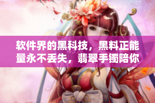 软件界的黑科技，黑料正能量永不丢失，翡翠手镯陪你走天涯