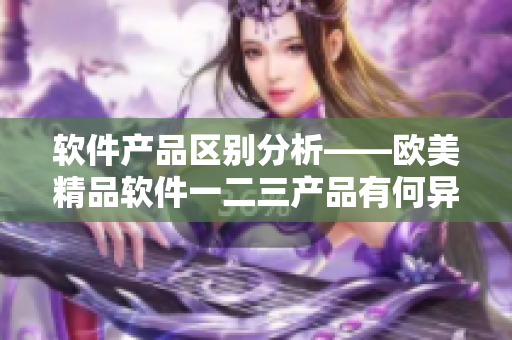 软件产品区别分析——欧美精品软件一二三产品有何异同