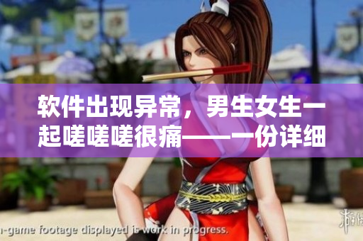 软件出现异常，男生女生一起嗟嗟嗟很痛——一份详细报告