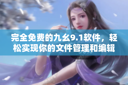 完全免费的九幺9.1软件，轻松实现你的文件管理和编辑需求