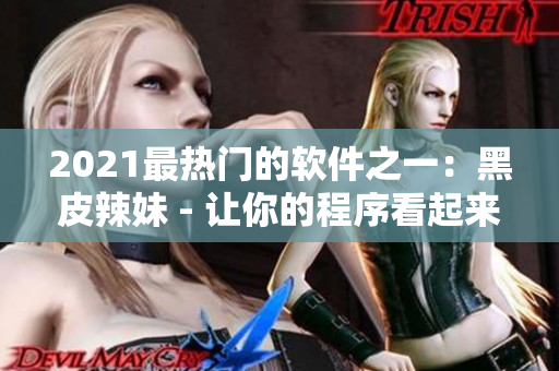 2021最热门的软件之一：黑皮辣妹 - 让你的程序看起来性感优美