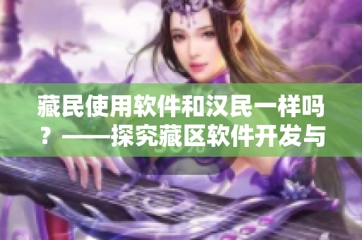 藏民使用软件和汉民一样吗？——探究藏区软件开发与使用现状