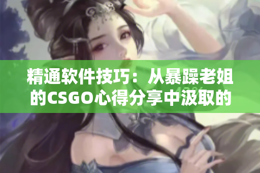 精通软件技巧：从暴躁老姐的CSGO心得分享中汲取的宝贵经验