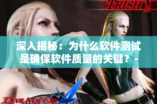 深入揭秘：为什么软件测试是确保软件质量的关键？-一个编辑的视角