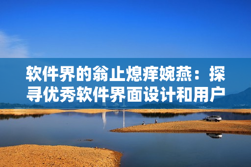 软件界的翁止熄痒婉燕：探寻优秀软件界面设计和用户体验的秘密