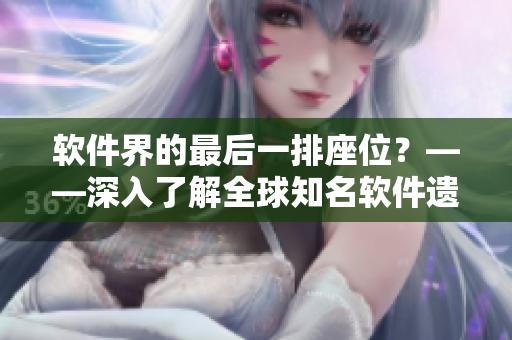 软件界的最后一排座位？——深入了解全球知名软件遗产