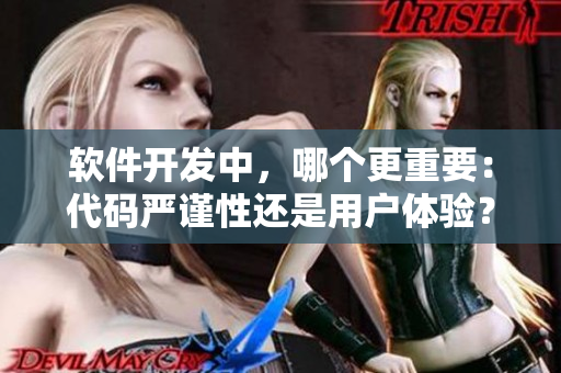 软件开发中，哪个更重要：代码严谨性还是用户体验？