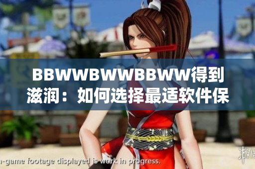 BBWWBWWBBWW得到滋润：如何选择最适软件保障你的工作
